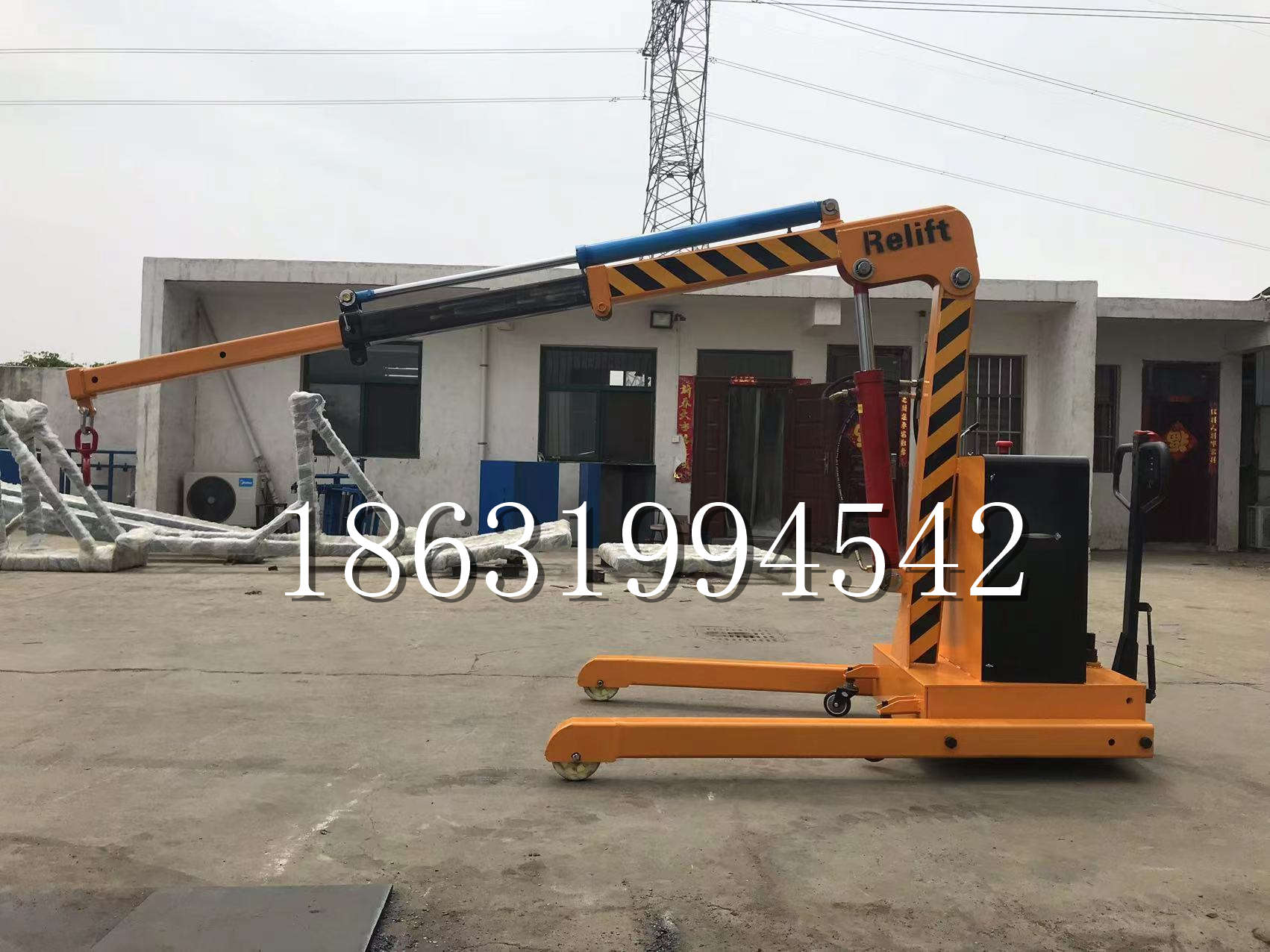 扎鲁特旗久征定做3吨三轮随车吊 农用园林绿化移树吊 平板工程用小吊机