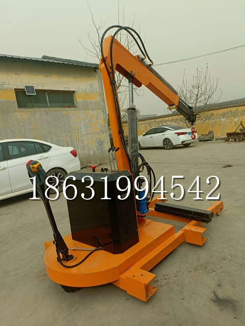 扎鲁特旗自卸车厢随车吊 自制轮式四不像起重机 四驱平板吊 5吨 贵盛